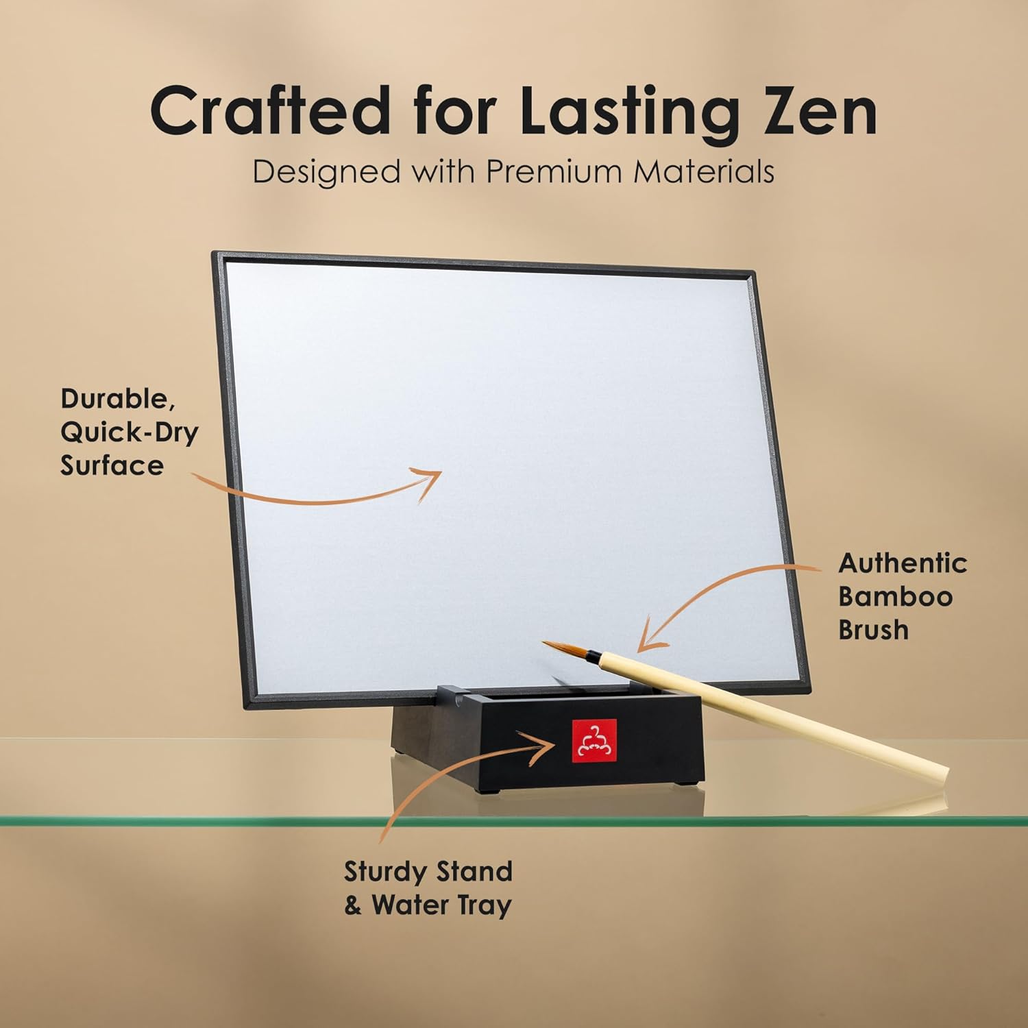 Buddha Board – The Original Water Painting Board for Mindfulness & Creativity – Unique Gift for Artists. Adults & Kids – Mess-Free Zen Art Supplies - Image 3